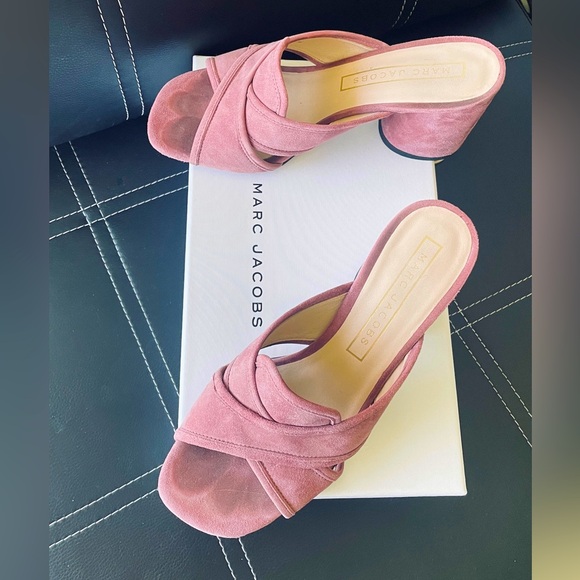 Marc Jacobs Shoes - Marc Jacobs Aurora Suede Dusty Pink sandals size 7 (37)